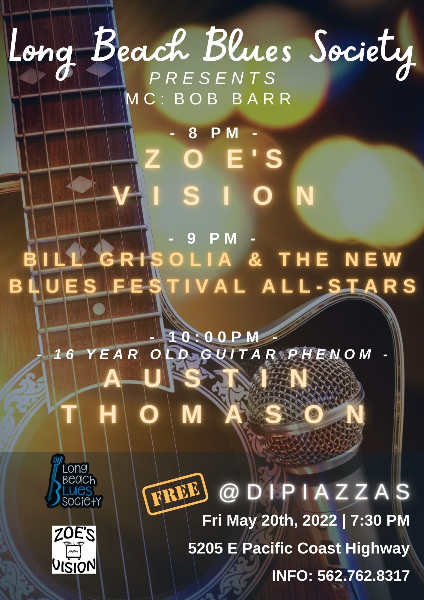 Arts Alive - Actuación de una banda de rock con la Long Beach Blues Society