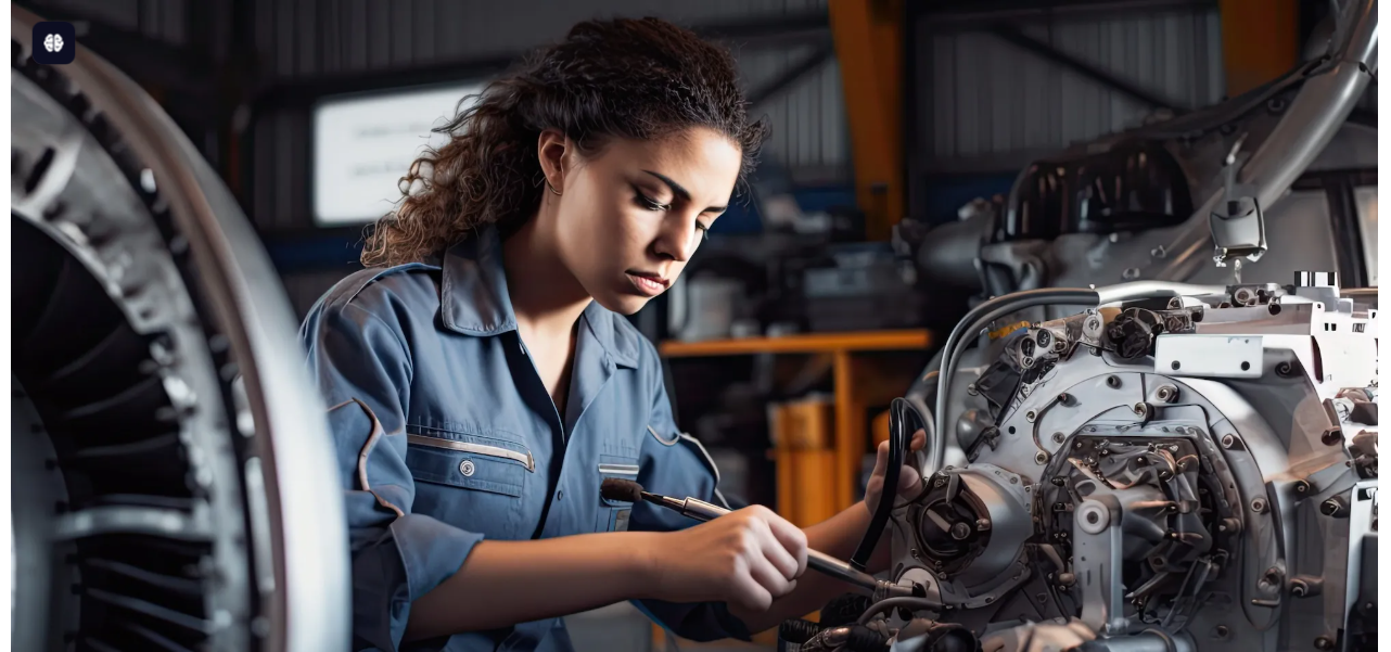 Pancarta del Simposio sobre la mujer en la industria manufacturera